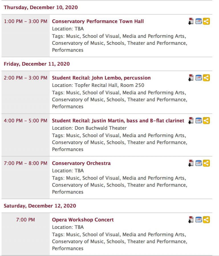 Conservatory Sets Schedule for December of Virtual Music The Brooklyn