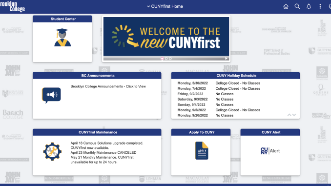 City Central - CUNYfirst MyInfo